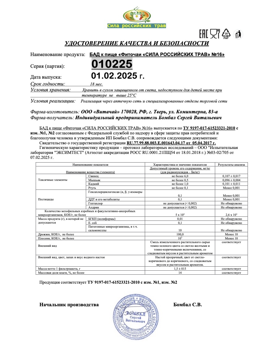 Паспорт №022025